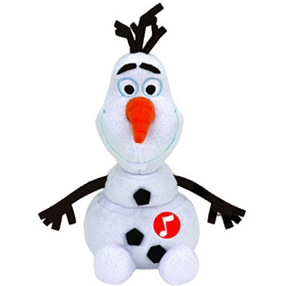 TY 41148 - Plüschtier - Disney die Eiskönigin - Olaf Glitter mit Sound, 20 cm
