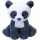 TY 82165 Mittens, Panda grau 17cm, Baby, schwarz/Weiss