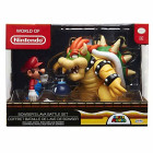 Nintendo Super Mario Bowser Vs Mario Diorama Figure 3 Pack