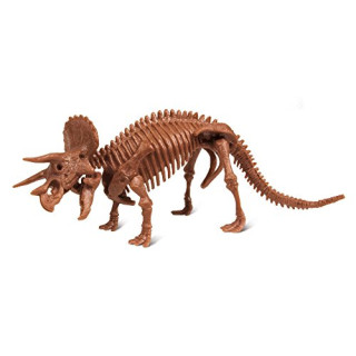 Dr Steve Hunters 91032BF Dino Grabungs-Kit-Triceratops-12-teilig Onkel Milton Wissenschaftliches Lernspielzeug, Mehrfarbig