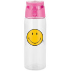 Zak Designs SMILEY Trinkflasche, transparent/ fuchsia, 75 cl