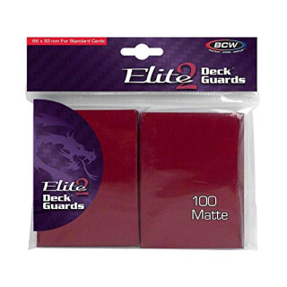 BCW Deck Guard - Elite2 - Anti-Glare - Red