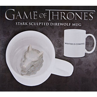 GAME OF THRONES SCULPTED MUG: STARK WOLF