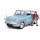 Jada JA31127 1:24 1959 Ford Anglia mit Harry Potter Figur, rostig blau