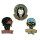 Suicide Squad Lapel Pin Set 1