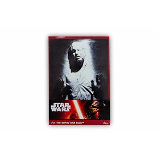 Star Wars Glass Cutting Board: Han in Carbonite, Grey, 20.7 x 0.5 x 30.1 cm