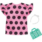 Mattel Barbie Fashion Night Outfit - Pink Dotted Shirt...