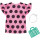 Mattel Barbie Fashion Night Outfit - Pink Dotted Shirt and Accessory (FXJ13)