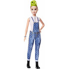 Barbie FXL57 - Fashionistas Puppe im Latzhosenoutfit mit...