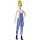 Barbie FXL57 - Fashionistas Puppe im Latzhosenoutfit mit grüner Haarsträhne, Spielzeug ab 3 Jahren