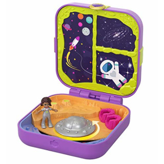 Polly Pocket GDL84 - Verborgene Schätze Weltraum Abenteuer Schatulle, Puppen und Spielzeug ab 4 Jahren