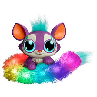 Mattel GHP18 - Lil´Gleemerz Loomur lila interaktives Spielzeug reagiert auf Berührung und Klang, Geschenk für Kinder ab 5 Jahren