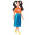Mattel Barbie Doll - Fashionistas #145 - Short Doll with Long Brunette Pigtails & Shimmery Skirt (GHW59)