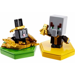 Minecraft GKT44 - Earth Boost Minifigur "Magier + Kaninchen" 2er-Pack mit NFC-Chip für das Augmented-Reality-Spiel „Earth“ für mobile Geräte, Spielzeug für Mädchen und Jungen ab 6 Jahren
