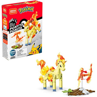 Mega Construx GKY86 - Pokemon Ponita Bauset, drehbares Feuerrad mit Battle-Effekten, Spielzeug ab 6 Jahren