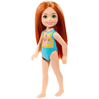 Barbie Mattel GLN72 - Beach Puppe Chelsea im Flamingo Design