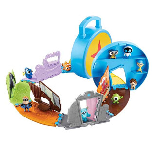 Disney Pixar GMC76 - Pixar Welten Spielset mit Figur, mit Tragegriff zum Mitnehmen, Spielzeug ab 3 Jahren
