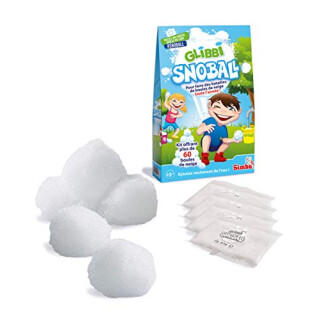 Simba 105953183002 Glibbi Snowball Outdoor-Spiel Schneekugeln ,4 Beutel à 20 g pro Stück