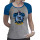 HARRY POTTER - Tshirt "Ravenclaw" woman SS grey & blue - premium