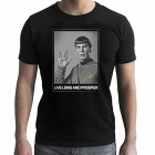 STAR TREK - Tshirt "Spock" man SS black - new fit*