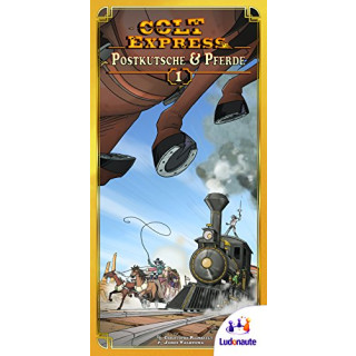 Asmodee Colt Express - Postkutsche & Pferde, Erweiterung, Familienspiel, Strategiespiel, Deutsch