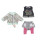 BABY Born 827154 City Outfit 43cm, rosa, grau