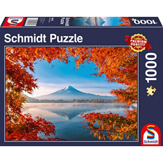 Schmidt Spiele 58946 Herbstzauber am Fuji, 1000 Teile Puzzle, bunt