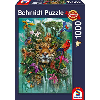 Schmidt Spiele 58960 König des Dschungels, 1.000 Teile Puzzle