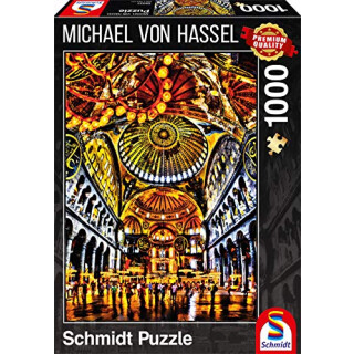 Schmidt Spiele Puzzle 59331 Puzzle 1.000 Teile, Michael von Hassel, Kirchenkuppel