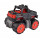 BIG-Power-Worker Mini Monstertruck, kleines Spielzeug Auto ideal für Unterwegs, Reifen aus Softmaterial, rot, schwarz, anthrazit , für Kinder ab 2 Jahren