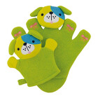 Bieco 04004090 - Waschhandschuh Set Hündchen Pauli...