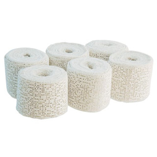 Bieco 76000009 Gipsbinden für Babybauchabdruck, 6 Rollen, weiß