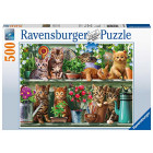 Ravensburger 14824 Cats on The Shelf 500 Piece Jigsaw...