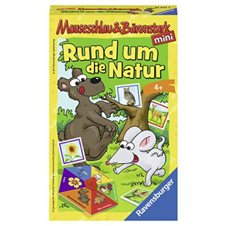 Ravensburger 23433 - Mauseschlau & Bärenstark: Rund um die Natur - Kinderspiel/ Reisespiel