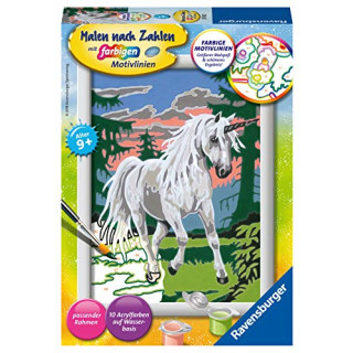 Ravensburger Malen nach Zahlen 27782 -Einhorn - Für Kinder ab 7 Jahren