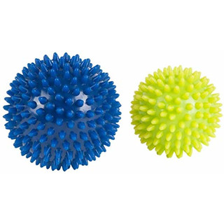 HUDORA Fitness Massage-Ball 2 Stück, lemon/blau, 76769