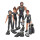 Simba 109391002 Die Nektons Familienpack/4er Figurenset/Will/Ant/Fontaine/Kaiko/im schwarzen Tauch-Outfit