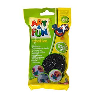 Simba 106374416 Art and Fun 1.000 Ironing Beads in Bag schwarz