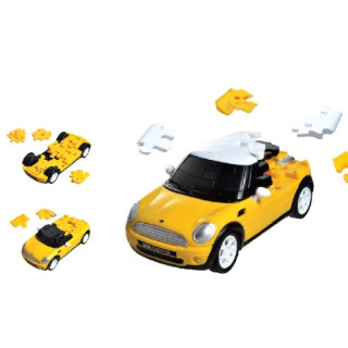 Puzzle Fun 3D 80657074 - Mini Cooper, gelb