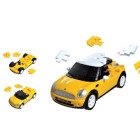 Puzzle Fun 3D 80657074 - Mini Cooper, gelb