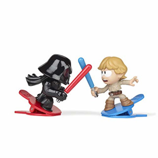 Star Wars Battle Bobblers Darth Vader Vs Luke Skywalker Battle Action-Figuren 2er-Pack mit Clips, Spielzeug für Kids ab 4 Jahren