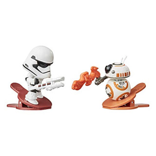 Star Wars Battle Bobblers Stormtrooper der Ersten Ordnung Vs BB-8 Battle Action-Figuren 2er-Pack mit Clips, ab 4 Jahren