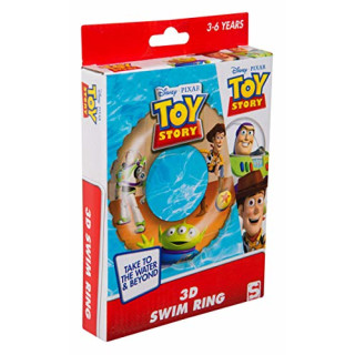 Sambro DTS-3395 - Schwimmring mit 3D Effekt, ca. 50 cm, Toy Story Motiv mit Woody und Buzz Lightyear, für Kinder von 3 bis 6 Jahren, mit Sicherheitsventil, ideal für Pool, Strand und Schwimmbad