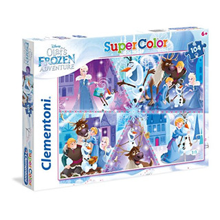 Clementoni 27094" Olafs Frozen Adventure Puzzle, 104 Teile