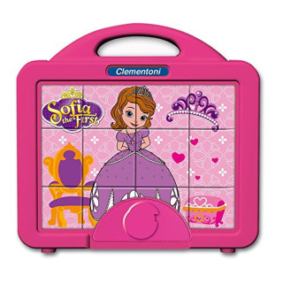 Clementoni 41342.3 - Baby Würfelpuzzle Sofia The First, 12 Teile