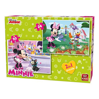 King 5414 2-in-1 Disney Minnie Schleife tique Puzzle