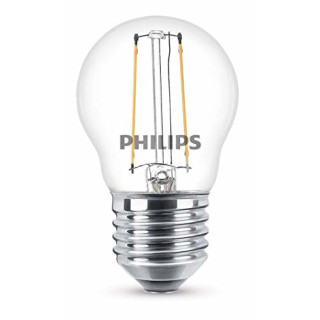 Philips 8718696573938 A++, LED-Leuchtmittel, Glas, 2 W, E27, klar, 4.5 x 4.5 x 7.8 cm