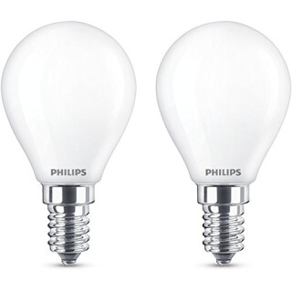 Philips 8718696751411 A++, LED Classic 40W P45 E14 WW FR ND 2BC/6, Glas, 4.3 watts, E14, matt, 4.5 x 4.5 x 8.0 cm