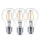 Philips LEDclassic Lampe, ersetzt 40W, E27, Standardform, Warmweiß (2700 Kelvin), 470 Lumen, 3er Pack, klar