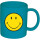 zak! Smiley Henkelbecher, 35 cl, Aqua blau